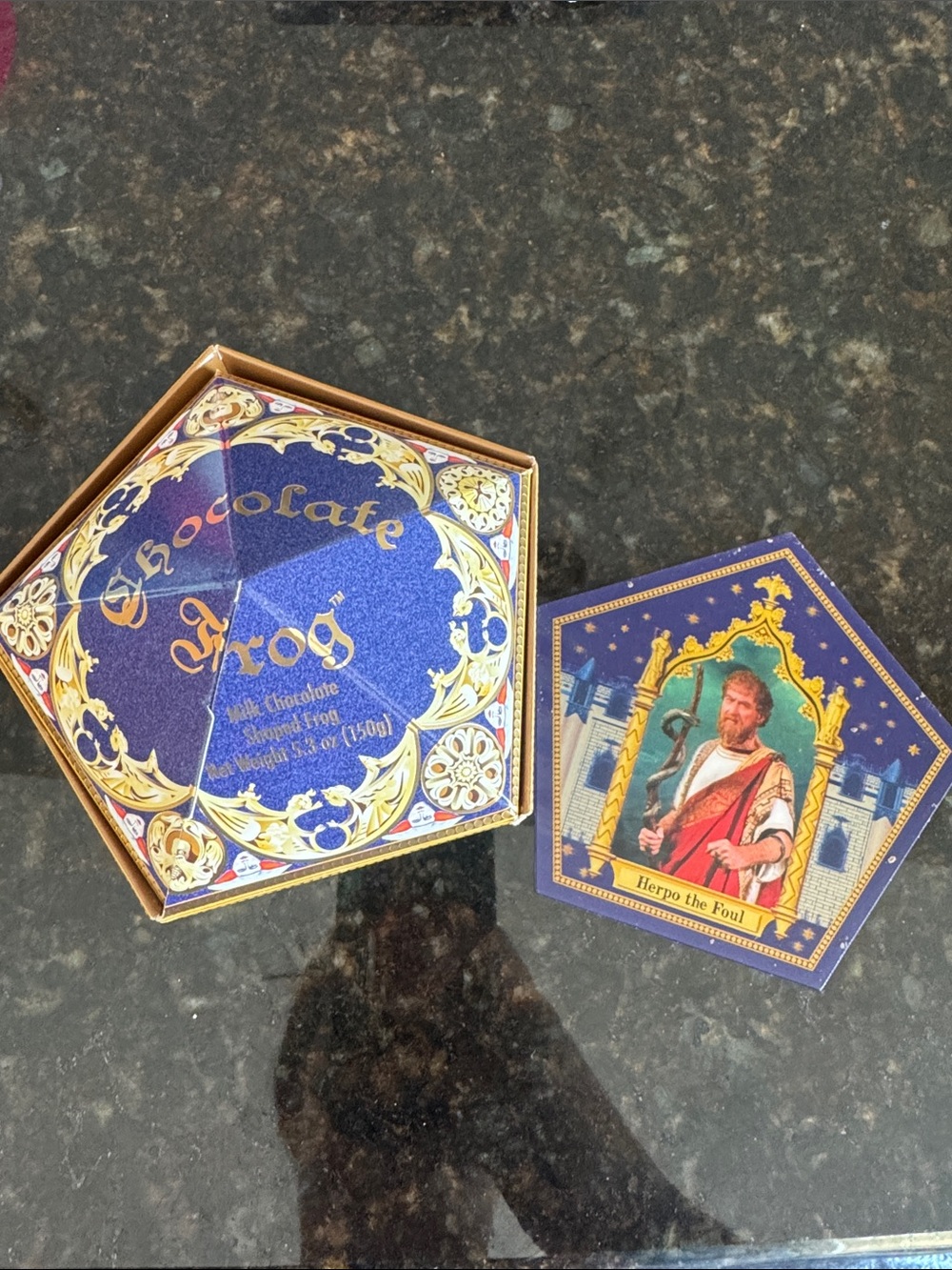 Herpo the Fool Chocolate Frog Collectible Box Wizard card
